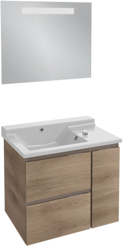 Раковина Jacob Delafon Soprano EXL122 80 см, со смесителем фото 4