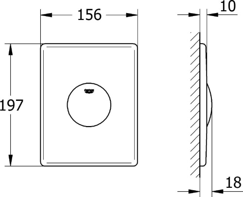 6 650 руб. Кнопка смыва Grohe Surf 37063000 хром фото 5 Кнопка смыва Grohe Surf 37063000 хром фото 5