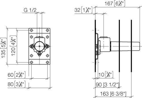 Шланговое подключение Dorn Bracht Symetrics 28450980-33 черный матовый фото 4