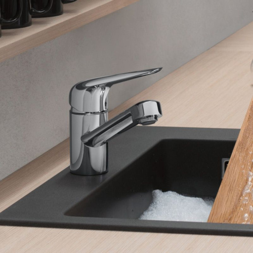 Смеситель Hansgrohe Focus M42 71808000 для кухонной мойки, хром фото 5