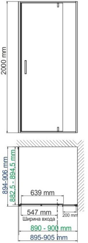Душевой уголок Wasserkraft Neime 19P03 фото 2