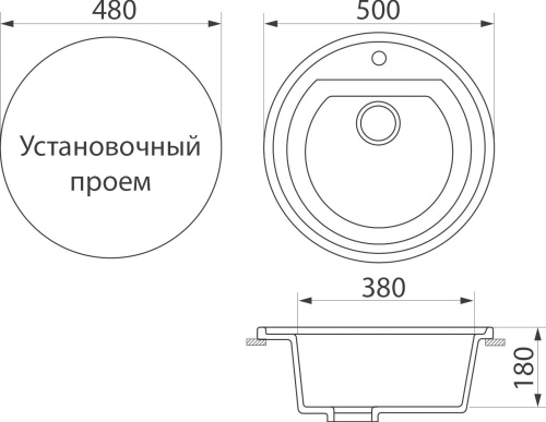 Мойка кухонная DIWO Ярославль GWS-07 белая фото 2