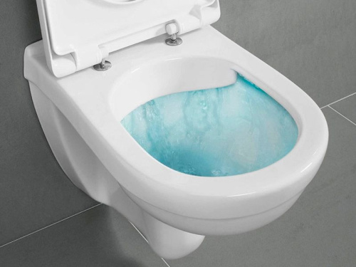 Унитаз подвесной Villeroy & Boch O.Novo 5660HR01 alpin, безободковый фото 5