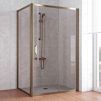 Душевой уголок Vegas Glass ZP+ZPV 120*80 05 05 профиль бронза, стекло бронза