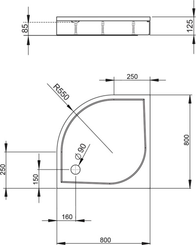 28 280 руб. Поддон для душа Radaway Paros A800 фото 3 Поддон для душа Radaway Paros A800 фото 3