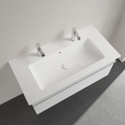 Мебельная раковина Villeroy & Boch Venticello 4104AKR1 альпийский белый ceramic plus фото 3