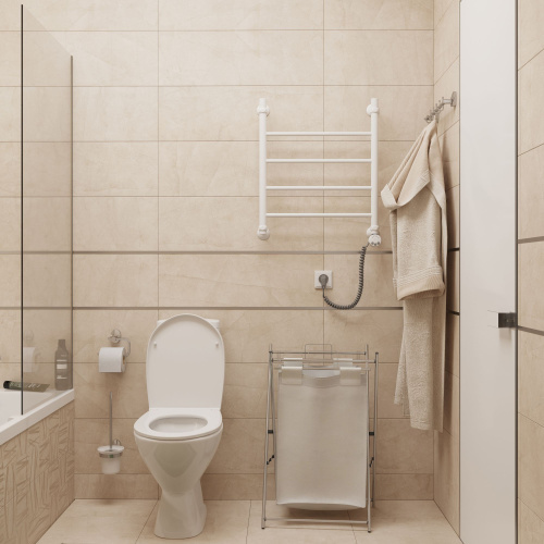 Полотенцесушитель электрический EWRIKA Сафо P 60х50 R, белый фото 3