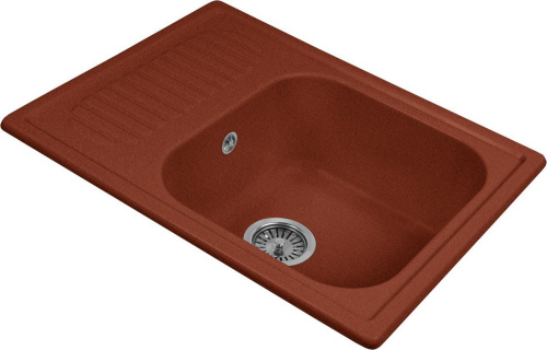 Мойка кухонная AquaGranitEx M-13 красный марс фото 4