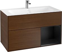 Мебель для ванной Villeroy & Boch Finion G040PDGN 100 с подсветкой и освещением стены