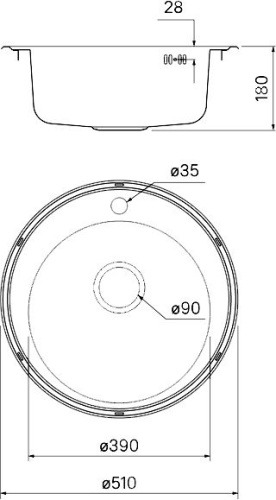 Мойка кухонная IDDIS Basic BAS51P0i77 фото 3