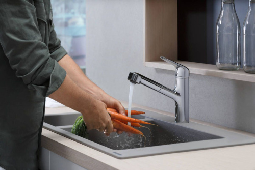 Смеситель Hansgrohe Focus M42 71814000 для кухонной мойки, хром фото 5