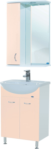Зеркало Bellezza Астра 55 L бежевое фото 2
