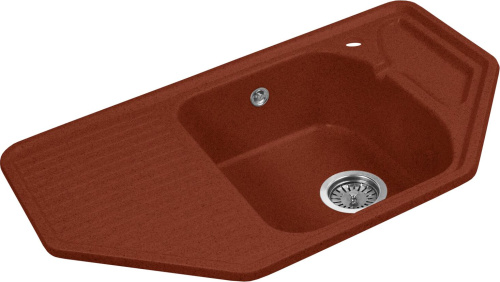 Мойка кухонная AquaGranitEx M-10 красный марс фото 4