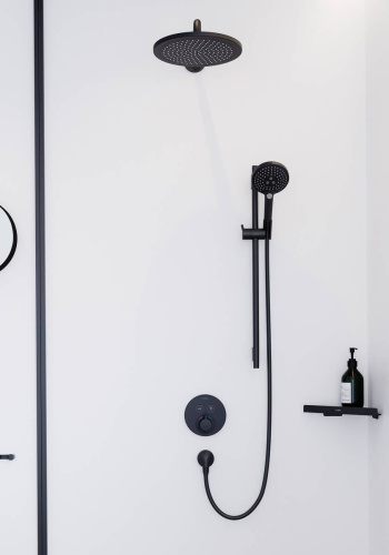 Душевая лейка Hansgrohe Raindance Select S 26531670 матовая черная фото 7