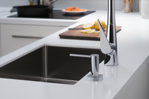 Смеситель Hansgrohe Metris M71 73800000 для кухонной мойки, хром фото 8