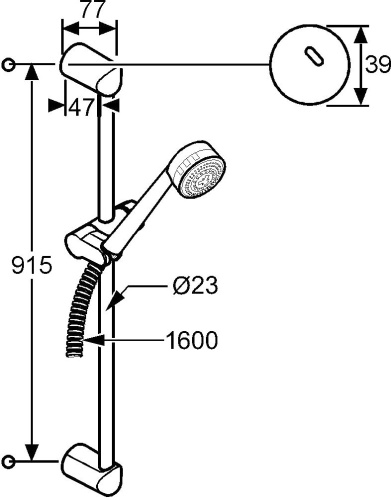 Душевой гарнитур Kludi Zenta 3S 6085091-00 фото 4