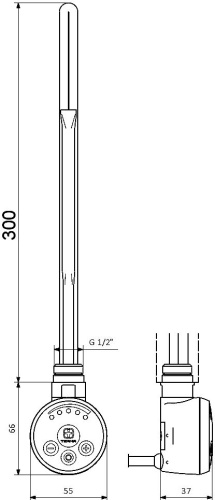 Полотенцесушитель электрический Ника Modern ЛМ-2 100/40 хром фото 5