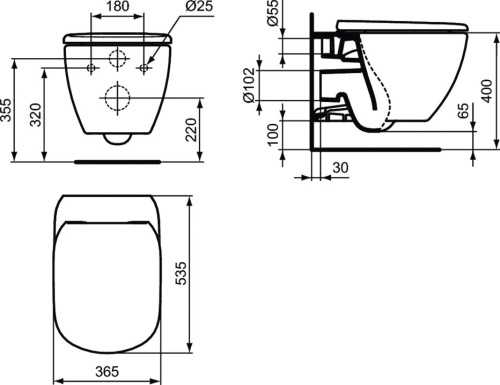 Комплект Ideal Standard Tesi T355101PT15 фото 6