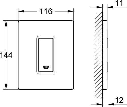 14 280 руб. Кнопка смыва Grohe Skate Cosmopolitan 38784SH0 для писсуара фото 2 Кнопка смыва Grohe Skate Cosmopolitan 38784SH0 для писсуара фото 2
