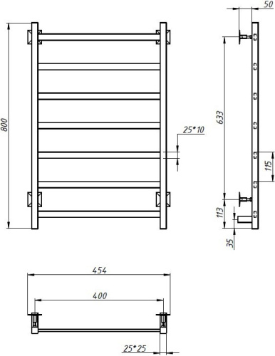 Полотенцесушитель электрический Тругор Пэк 20 80x40 фото 2