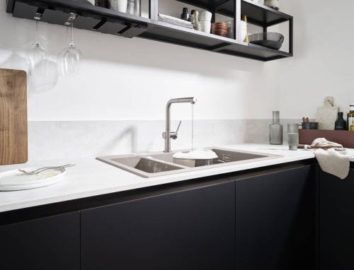 Смеситель Hansgrohe Talis M54 72808800 для кухонной мойки, сталь фото 9