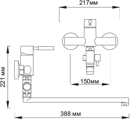 19 850 руб. Смеситель Wasserkraft Wern 4202L универсальный, матовый хром фото 4 Смеситель Wasserkraft Wern 4202L универсальный, матовый хром фото 4