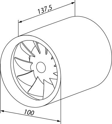 7 480 руб. Вытяжной вентилятор Blauberg Ducto Plus 100 фото 2 Вытяжной вентилятор Blauberg Ducto Plus 100 фото 2