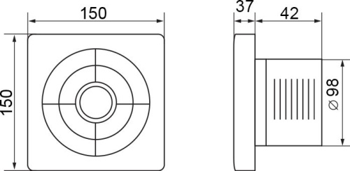 Вытяжной вентилятор Electrolux Slim EAFS-100 фото 2