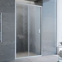 Душевая дверь в нишу Vegas Glass ZP 105 07 02 профиль матовый хром, стекло шиншилла