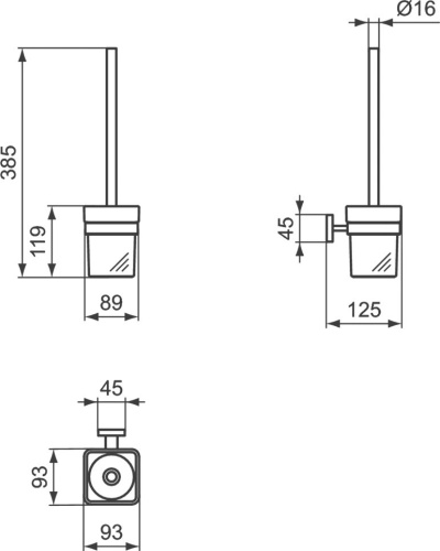 Ершик Ideal Standard Iom Square E2194AA фото 3