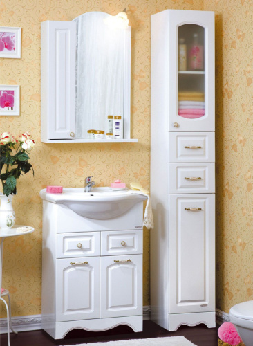 Мебель для ванной Бриклаер Анна 60 белая фото 6