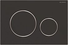 Кнопка смыва Geberit Sigma 20 115.882.14.1 черная матовая, хром глянцевый