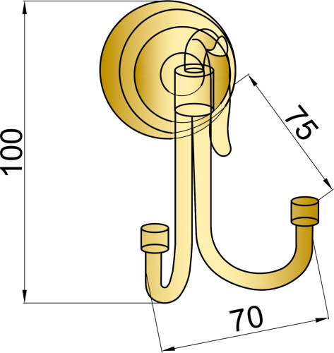 Крючок Boheme Medici 10606 фото 2