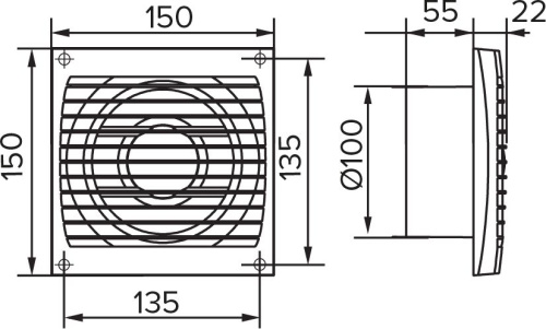 Вытяжной вентилятор Auramax Optima 4-02 фото 4