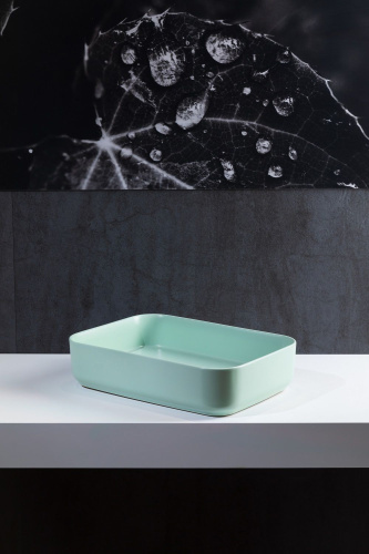 Раковина Allen Brau Fantasy Quad 50x36, мятная фото 3