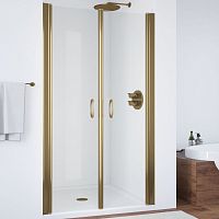Душевая дверь в нишу Vegas Glass E2P 95 05 01 профиль бронза, стекло прозрачное