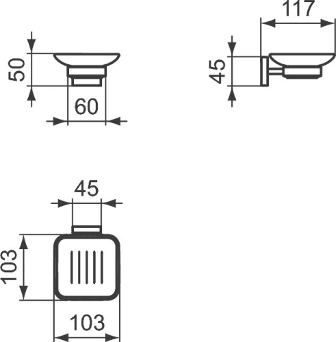 Мыльница Ideal Standard Iom Square E2201AA фото 2