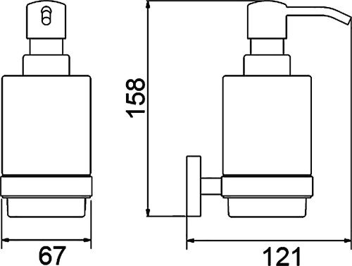 Дозатор Timo Selene 12039/03 фото 2 Дозатор Timo Selene 12039/03 фото 2