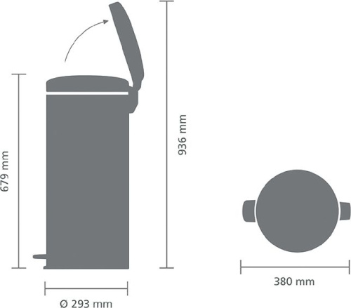 Мусорное ведро Brabantia NewIcon 114663 фото 4
