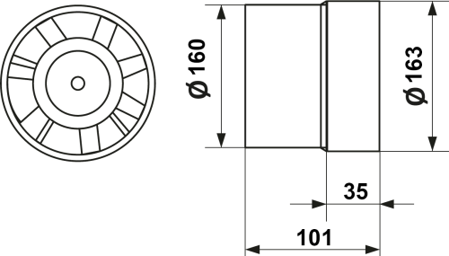 Вытяжной вентилятор Era Profit 6 12V фото 5