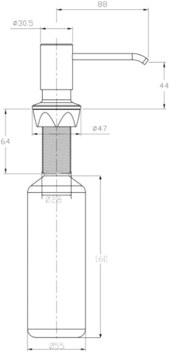 Дозатор Sapho X-Round SP023 фото 3