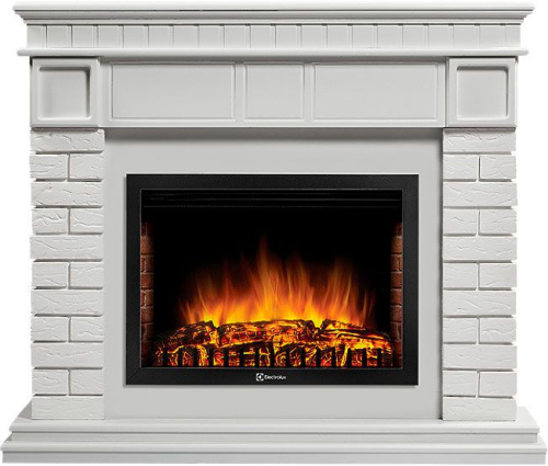 Портал Firelight Bricks 25 камень белый, белая эмаль фото 2