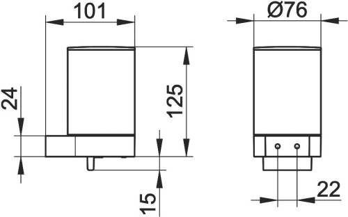 Дозатор Keuco Plan 14951370000 черный фото 3