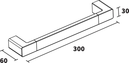 Полотенцедержатель Koin Nex NEX200 30 см фото 3 Полотенцедержатель Koin Nex NEX200 30 см фото 3