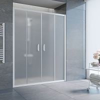 Душевая дверь в нишу Vegas Glass Z2P 180 01 10 профиль белый, стекло сатин