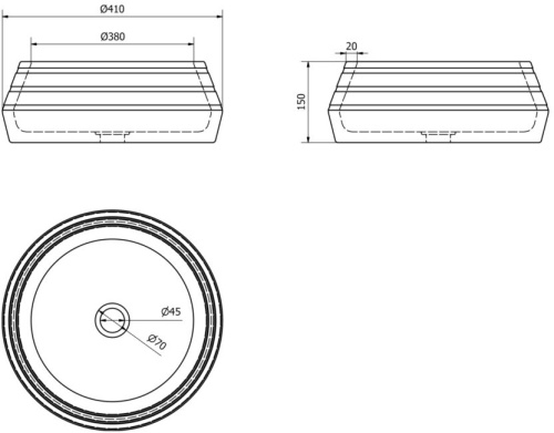 15 664 руб. Раковина Sapho Priori PI021 фото 4 Раковина Sapho Priori PI021 фото 4