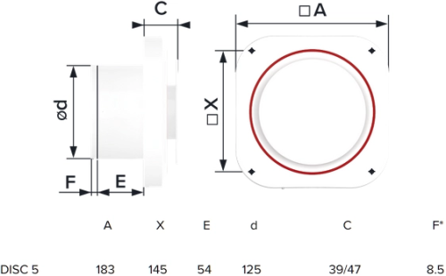 Вытяжной вентилятор Era Disc 5C фото 3