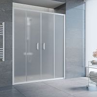 Душевая дверь в нишу Vegas Glass Z2P 200 01 10 профиль белый, стекло сатин