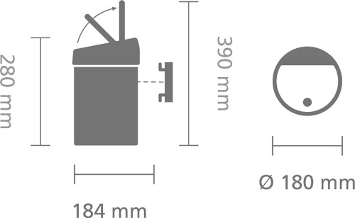 Мусорное ведро Brabantia Touch Bin 363986 фото 5