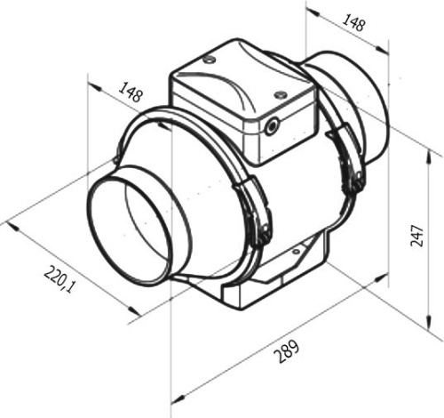 Вытяжной вентилятор Vents ТТ ПРО 150 фото 3